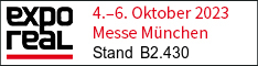 Expo Real 4. bis 6. Oktober 2023 - Messe München - Stand B2.430